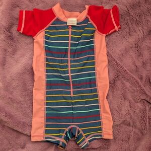 Hanna Andersson Multicolor Striped Swimsuit